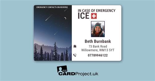 Shooting Stars ICE Photo ID Card